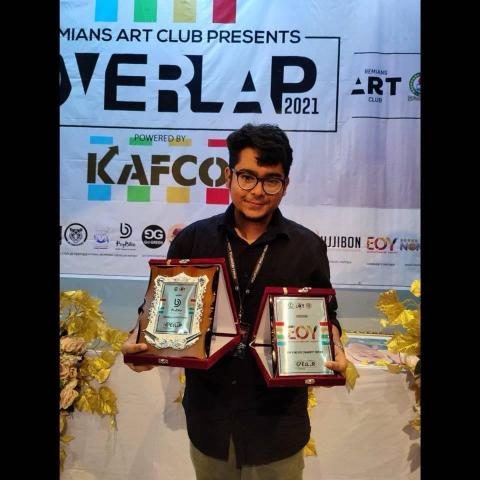 Receiving the Artsy Overlap award